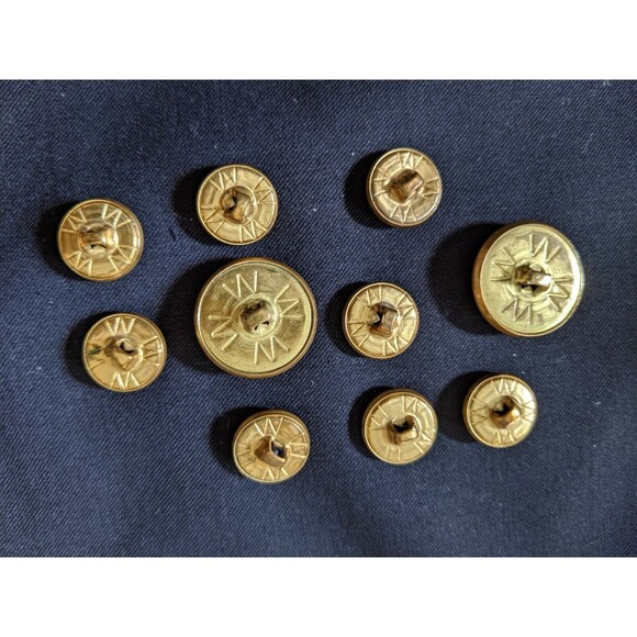 Ralph Lauren POLO CREST Metal Gold 15mm 20mm Blazer Jacket Replacement Buttons - Picture 5 of 6